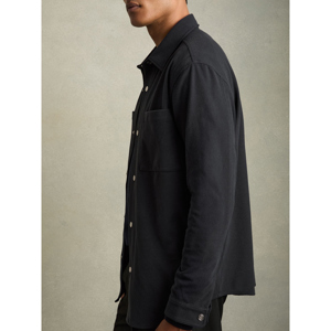 REISS FITZROY Brushed Corduroy Press Stud Overshirt